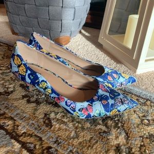 Blue Butterfly Heels by Avon